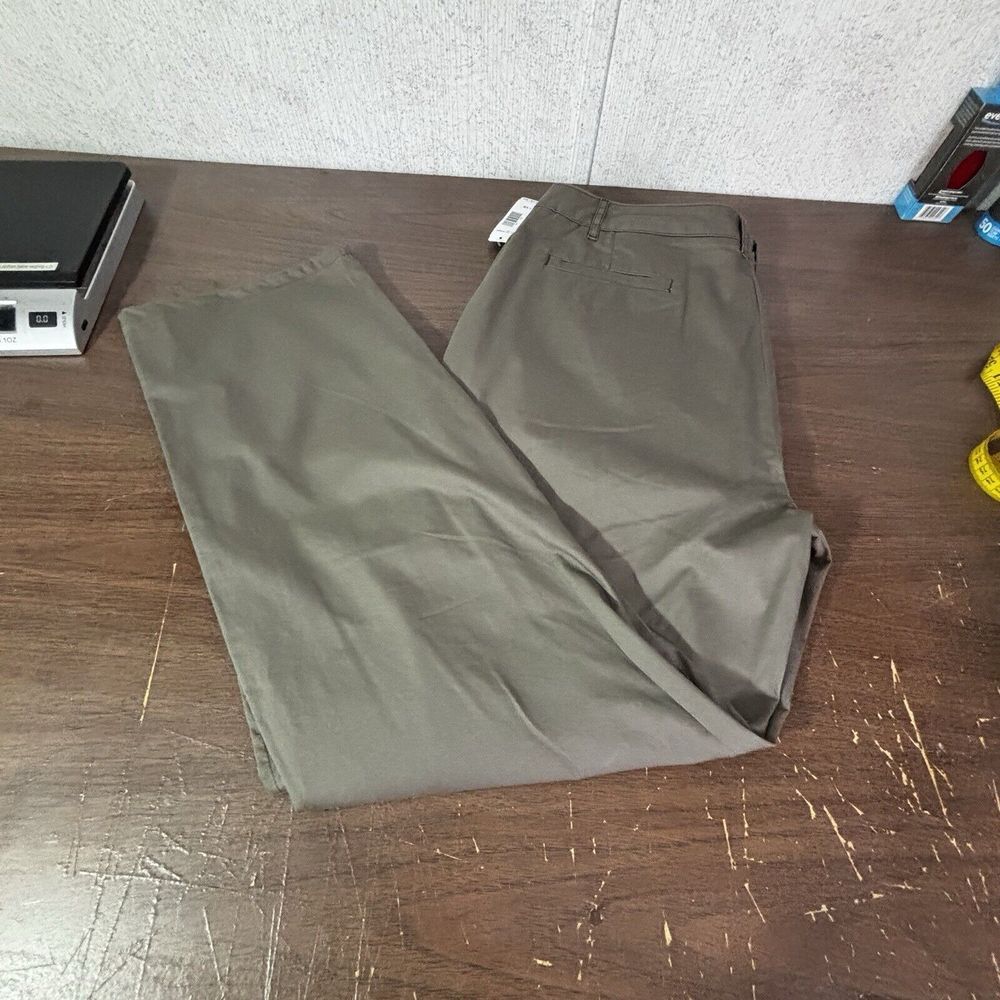 Pendelton Essential Pants Size‎ 18 Green Cotton Straight Leg TH173-82908 NEW - Picture 11 of 12